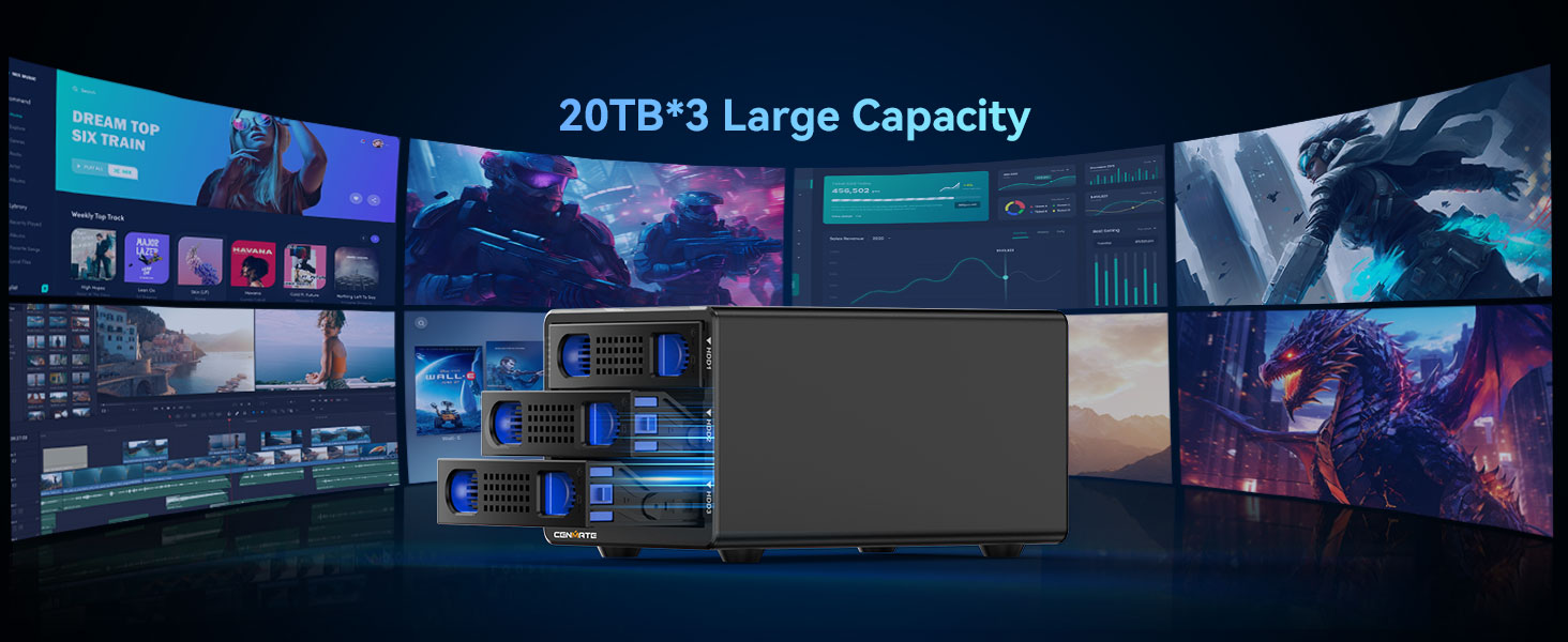 3 Bay Hard Drive Enclosure