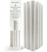 Homedics TotalComfort Replacement Wicks, Pack of 6, Humidifier Filters, Cotton Refill Sponges, Re...