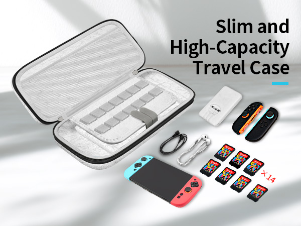 Slim and high capacity travel case
