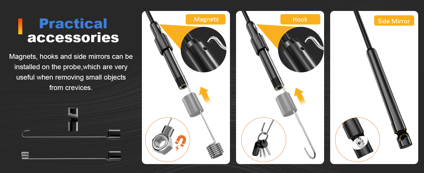borescope endoscope camera with light