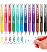 Smilo 12-Color Erasable Gel Pens with Thermochromic Ink, Disappear with Friction(>60°C) & Reappea...