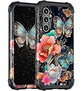 Hekodonk for Galaxy S25 FE Case,Three Layer Heavy Duty Shockproof Protection Hard Plastic+Soft Si...