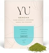 Yu Tea Decaf Organic Sencha Green Tea Powder, Instant Packets | Rich in Antioxidants, EGCG, & L-T...