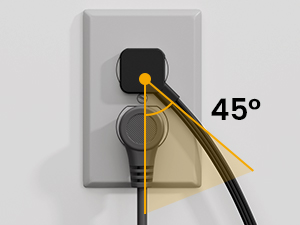 low profile extension cord 10 Feet