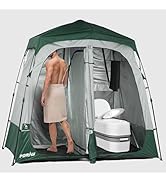 Camping Shower Tent Deluxe Changing Room Easy Set Up Privacy Shelter,Large Toilet Tent with Floor...