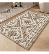 PADOOR-Waffle Bath Mat-Super Absorbent Bath Mats for Bathroom, Machine Washable Non Slip Bathroom...