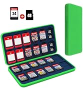 FYY Nintendo Switch Game Case Holder for Switch 2 Cartridge Case with 24 Game Card Slots & 48 Mic...