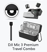 DJI Mic 3 Premium Travel Combo, Wireless Microphone for iPhone/Camera/Android, Bundle with MIC 3 ...