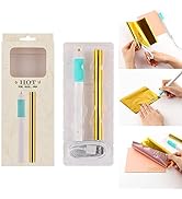 Briartw Craft Pen Tool,Heated Foil Pens & Gold Glimmer Hot Foil Roll Sets,Heat Active Pen-USB-5V,...