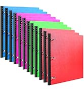 WOT I 12PCS Telescoping 3 Ring Binder(0.75"), Expandable Flexible Binder - Patented Design for Ea...