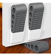 3 Pack Door Stops for Bottom of Door, Rubber Door Stopper Wedge with Holder, Door Holder to Keep ...