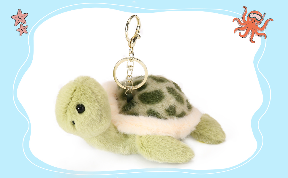 Turtle Plush Keychain