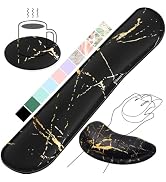 Gimars Upgrade Enlarge Gel Memory Foam Set Keyboard Wrist Rest Pad, Mouse Wrist Cushion Support f...