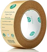ecotru Ultra Strong Kraft Paper Packing Tape, Heavy Duty Brown Packing Tape for Box & Carton Seal...