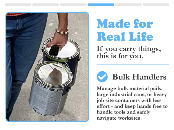 Click and Carry Grocery Bag Carrier Handle, Grocery Bag Holder