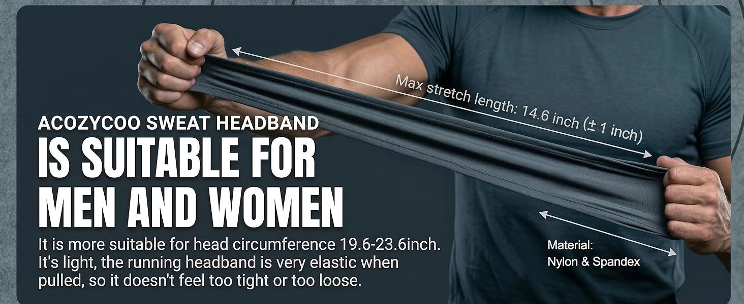 Absorbs sweat well headband
