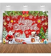 Mocsicka Merry Christmas Backdrop Christmas Party Decoration Christmas Photo Banner Signs Xmas Ph...