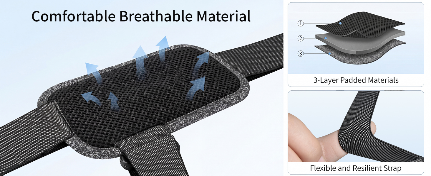 comfortabel breathable material