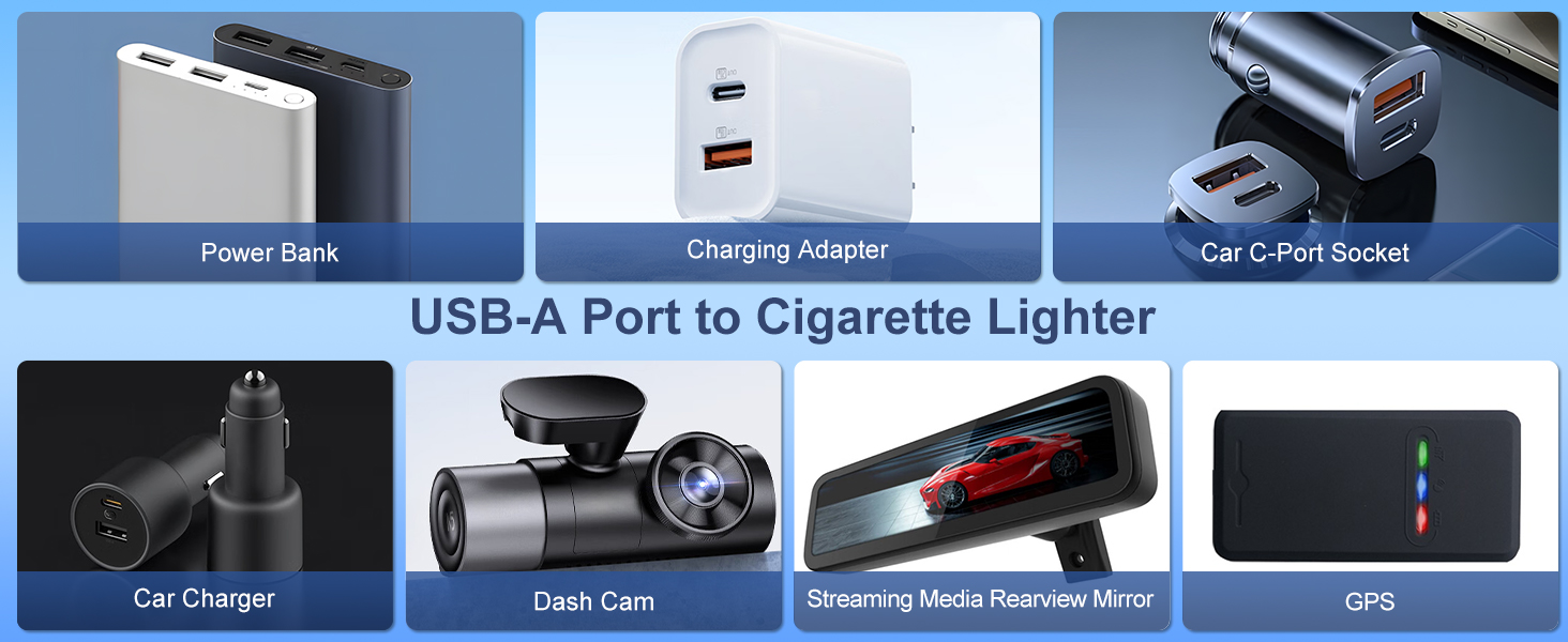usb cigarette lighter adapter