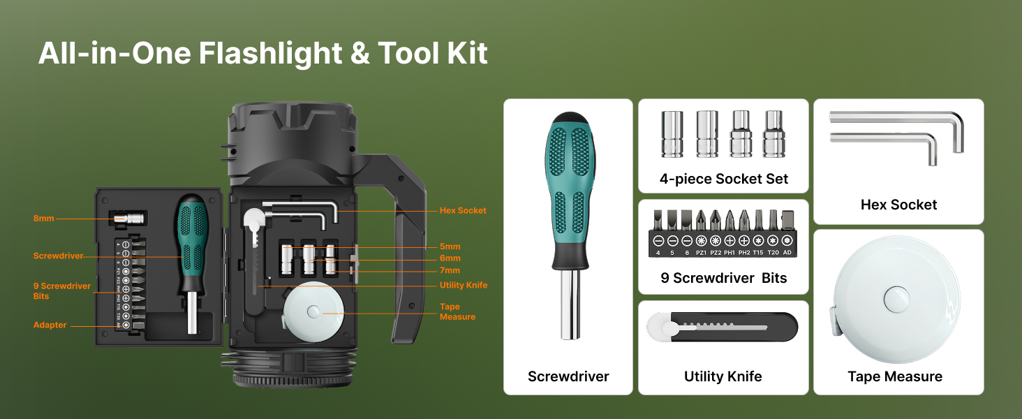 Multi-Tool Flashlight