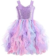 Suppromo Tutu Dress for Girls Sparkly Sequin Tulle Princess Birthday Party Dress for Toddler Girl...