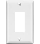 LIDER Matte Finish Decorator Switch Cover, Decorator Receptacle Wall Plate, Mid-Size 1-Gang 4.88"...