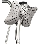 GRICH 2.5GPM Shower Head with Handheld Spray Combo: 2 in 1 Rainfall Shower Heads high pressure & ...