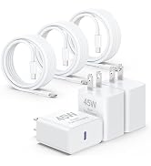 45W iPhone 17 Air 16 15 Pro Max Charger Fast Charging 6FT/10 FT/10FT,Super Fast USB C Charger Blo...