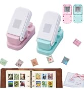 BAOFALI 2PCS Stamp Puncher, Stamp Punchfor Junk Journal and Scrapbooking 1X0.8inch Stackable Desi...