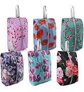 BeeGreen Shoe Organizer 6pcs Shoe Bags For Travel with Zipper Closure, Flower Design Shoe Storage...