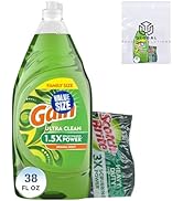 GLOBAL PACKING SOLUTIONS Gain Ultra Degreaser Dish Soap, Original Scent, 38 Fl Oz bundled with He...