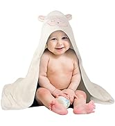 SUNLAND Microfiber Hooded Baby Towel Ultra Soft and Super Absorbent Bath Towel for Newborn, Infan...