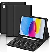 KBCASE Keyboard Case for iPad A16 11 inch 2025 / 10th Generation 10.9 inch 2022, Detachable Wirel...