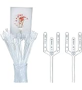 BEADNOVA Floral Pick Card Holder 50pcs 9inch Plastic Straight Head Flower Pick Card Holder for Fl...