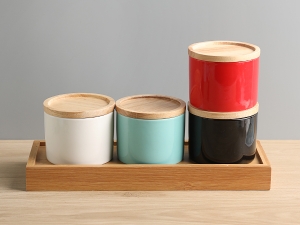 Sweejar Kitchen Canisters Ceramic Food Storage Jar