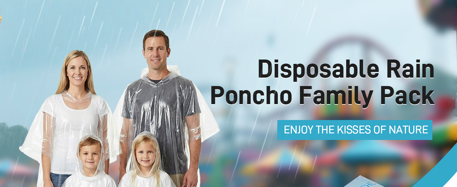 ponchos family pack