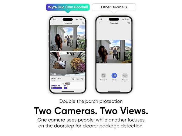 Wyze Duo Cam Doorbell Two Cameras