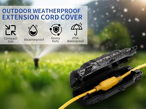outdoor weatherproof extension cord cover