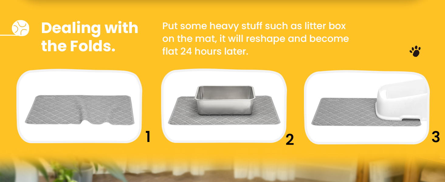 cat litter mat