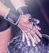 JerkFit WODies Hand Grips with Wrist Wraps for Weightlifting, Pull-Ups, Cross Training, WODs, and...