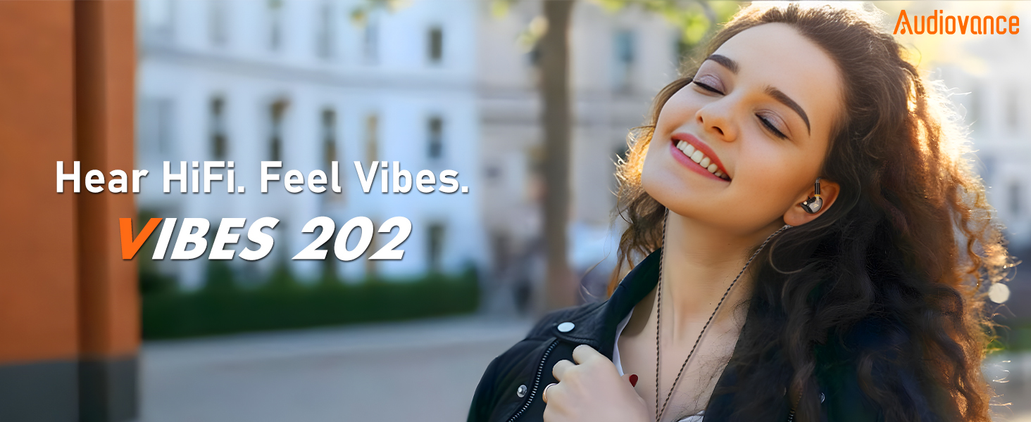 Audiovance Vibes 202 Clear_HiFi Wired Earbuds