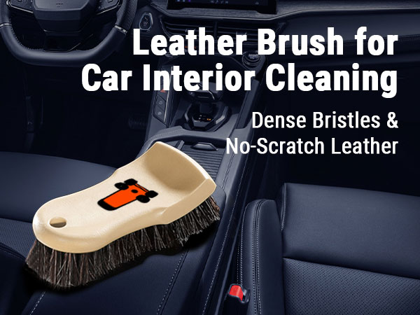 leather brush horse hair brush leather cleaning brush leather brush car detailing car seat brush