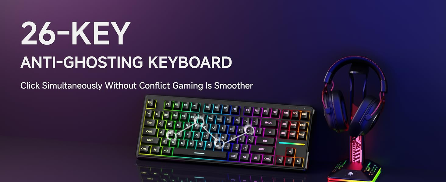 wired gaming keyboard gaming keyboard silent keyboard black keyboard