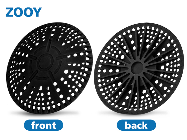 black shower drain cover hair catcher