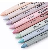 YISAN Bible Highlighter, Dry Highlighter, No Bleed, 8 Dusty Colors, 70634