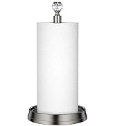 KASUNTO Paper Towel Holder (with Crystal Ball) Steel Paper Towel Holder countertop,Paper Towel Ho...