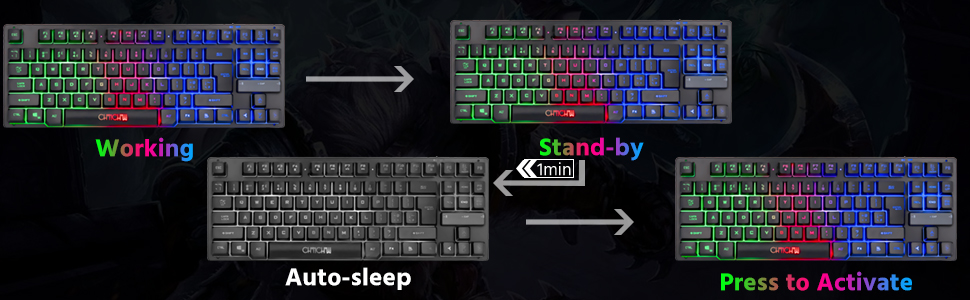 led keyboard gaming keyboard wireless wireless backlit keyboard small wireless keyboard
