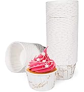 TRUSBER Baking Cups,100pcs Paper Cupcake Liner Standard Wrappers Nonstick Muffin Molds Greaseproo...