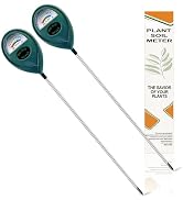 2 x Long Probe for Deep Use Soil Moisture Meter, Soil Moisture Meter, Hygrometer for Garden & Agr...