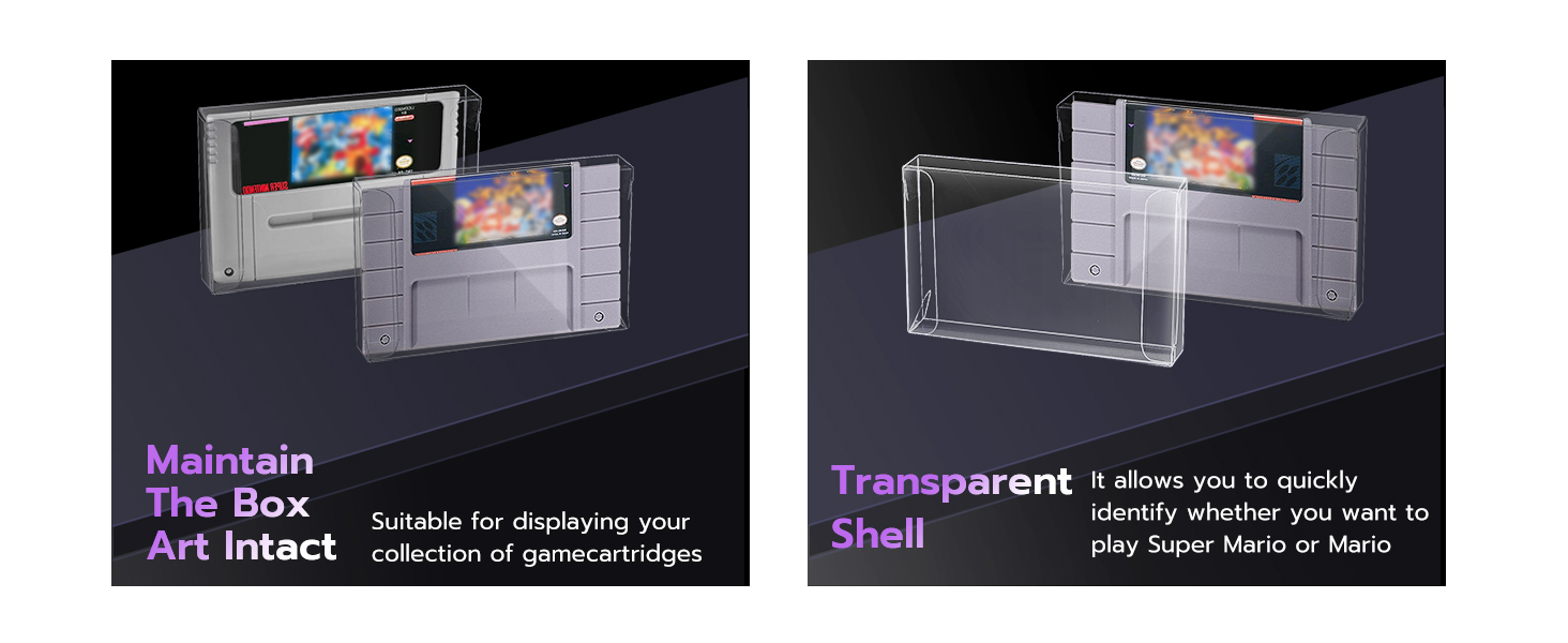 Maintain The Box Art Intact,Transparent Shell